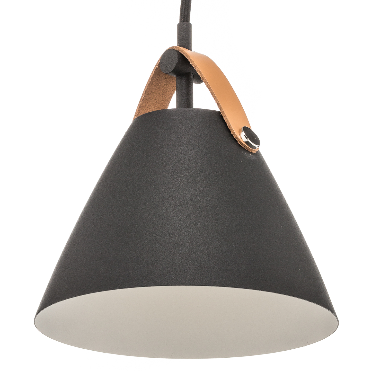 Hanglamp Strap, Ø 16,5 cm, zwart