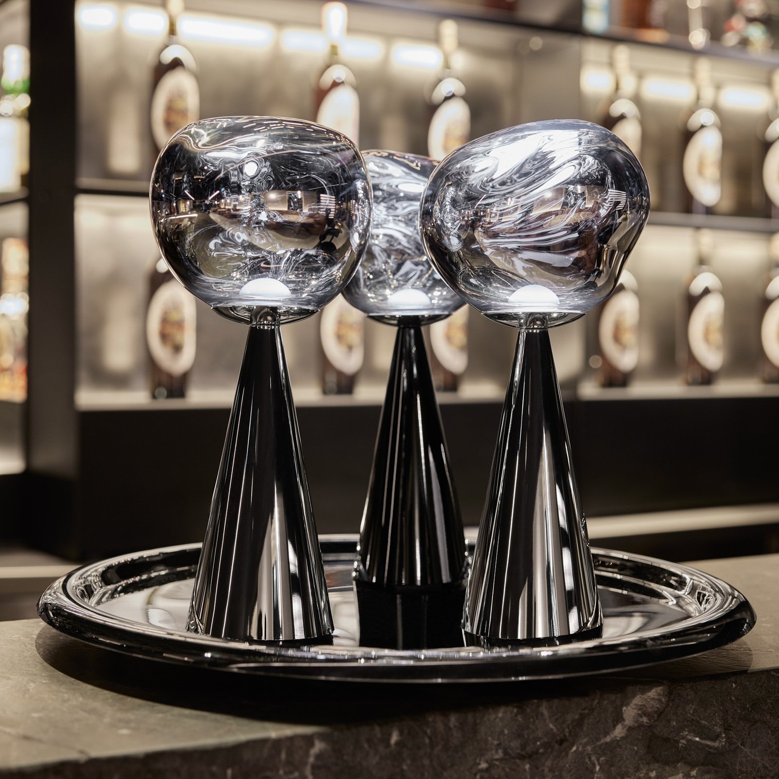 Melt Portable Lampe de Table Silver - Tom Dixon