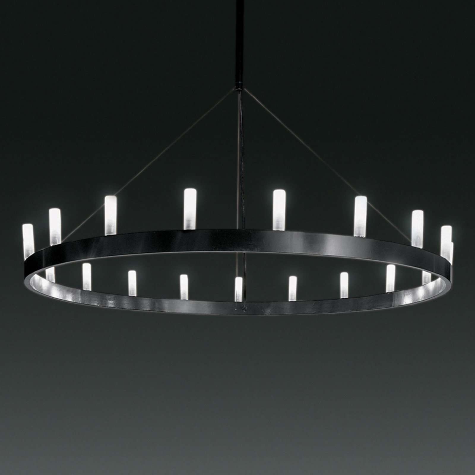 Fontana Arte Chandelier - candelabru negru - Metal