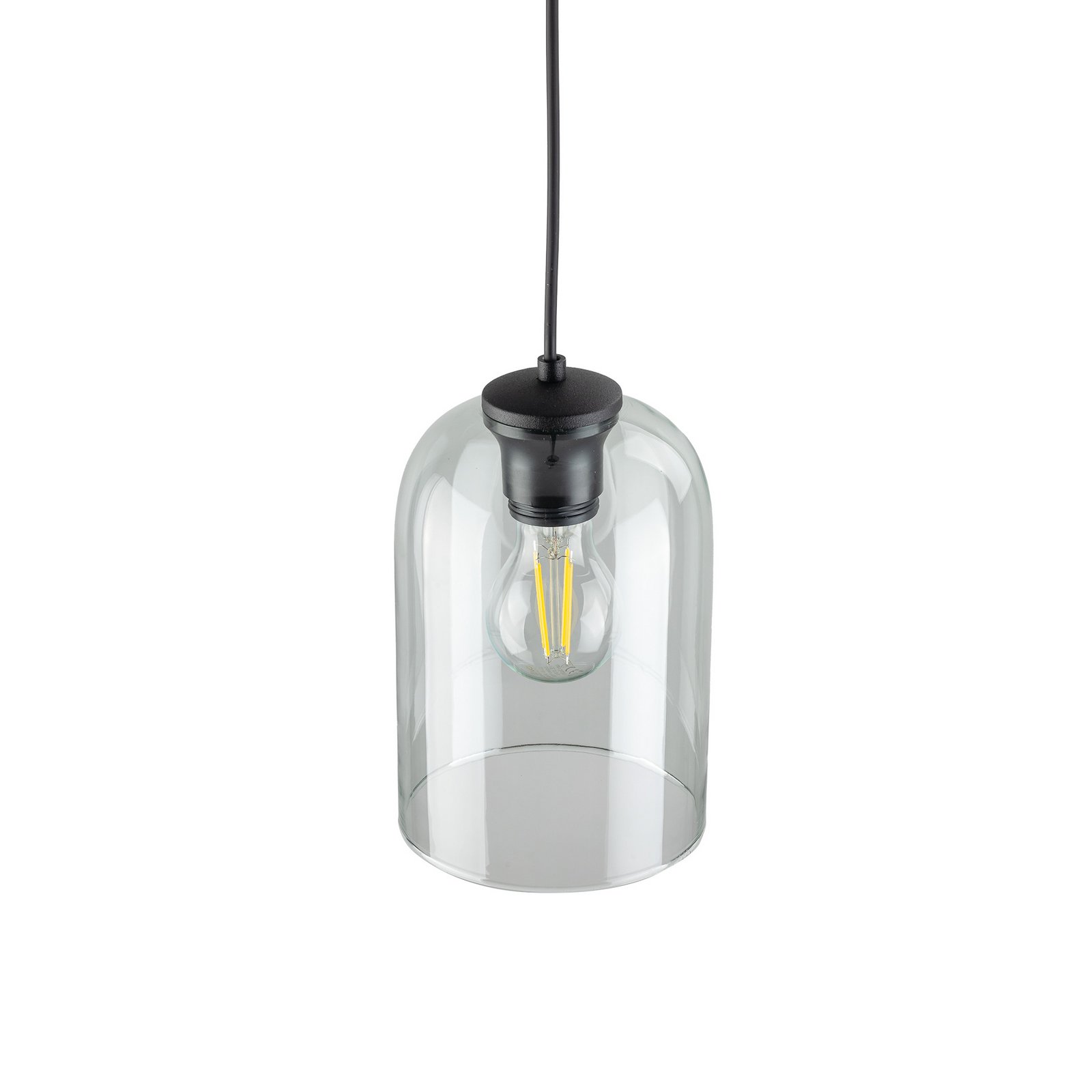 Molly hengelampe, grønn, Ø 14 cm, metall/glass