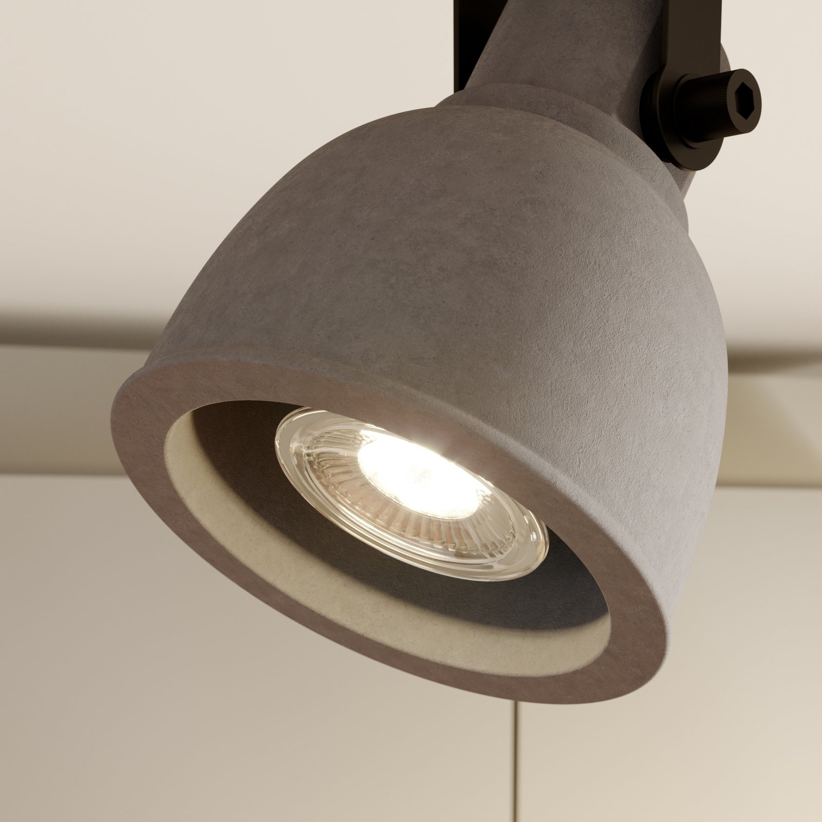 Mirka 3 Plafoniera Grigio/Scuro Quercia - Lindby