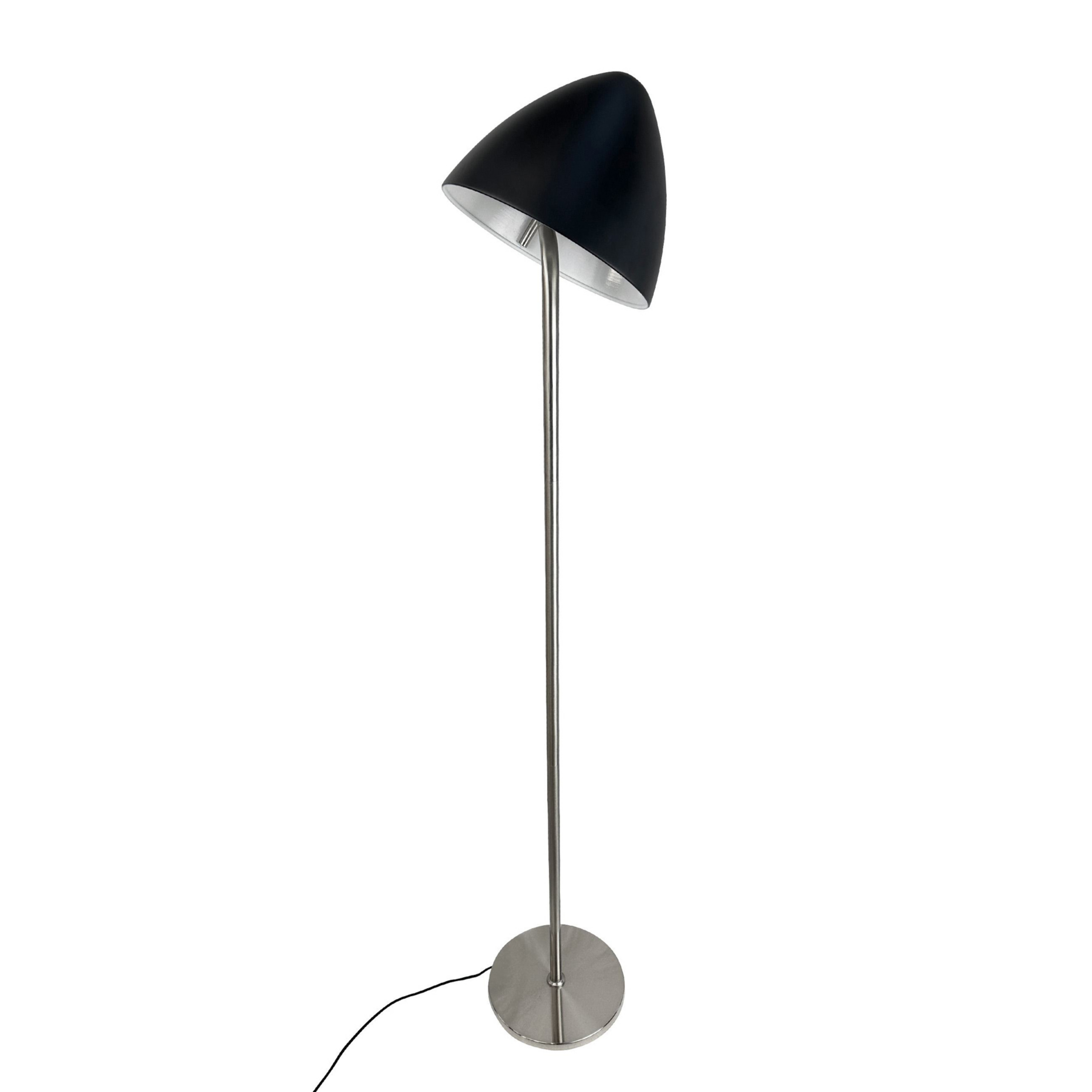 Oulu Lampadaire Black/Brushed Steel - DybergLarsen
