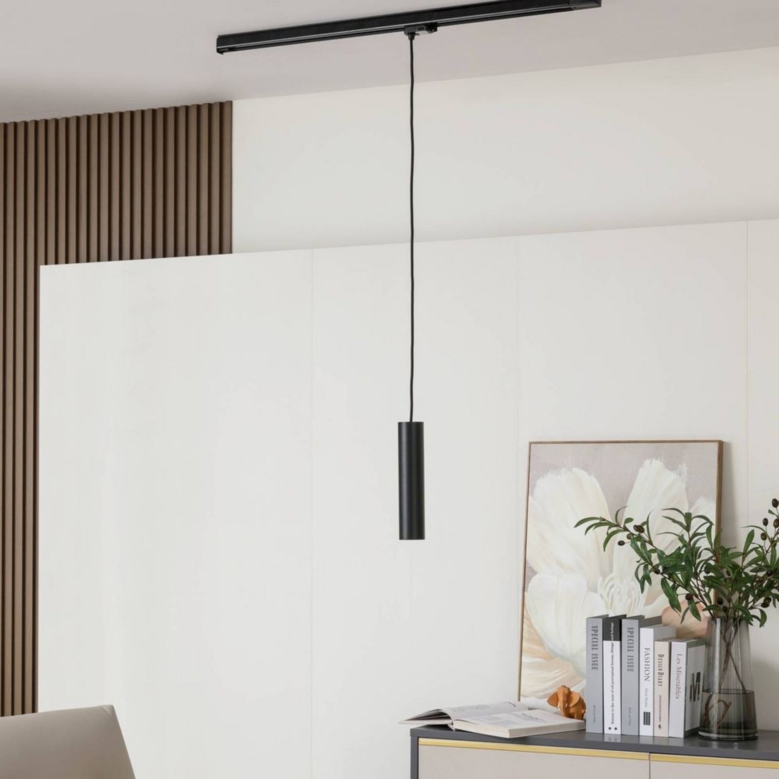 Ejona LED Track Pendant Ø6/H40 Black - Arcchio