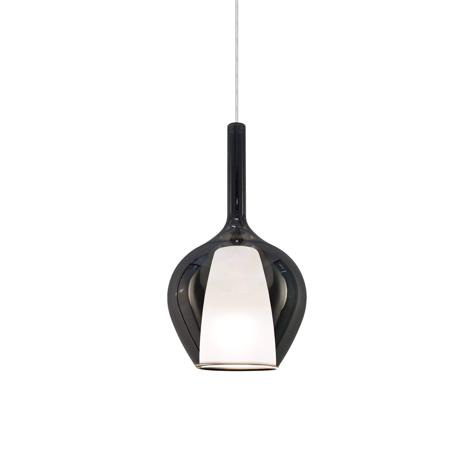 Ideal Lux Pendellampe Kalique 1, rauchgrau, Ø 18 cm günstig online kaufen