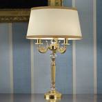 Marvine noble table lamp, gold-plate