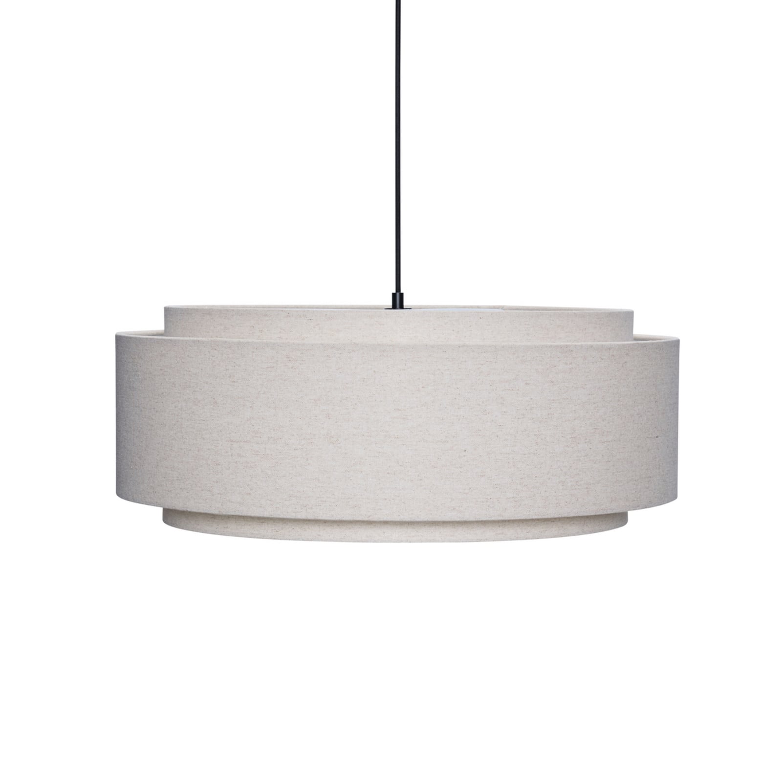 Sable Hängelampe, sandfarben, Ø 60 cm, Textil - HÜBSCH Sable Hängelampe, sandfarben, Ø 60 cm, Textil - HÜBSCH