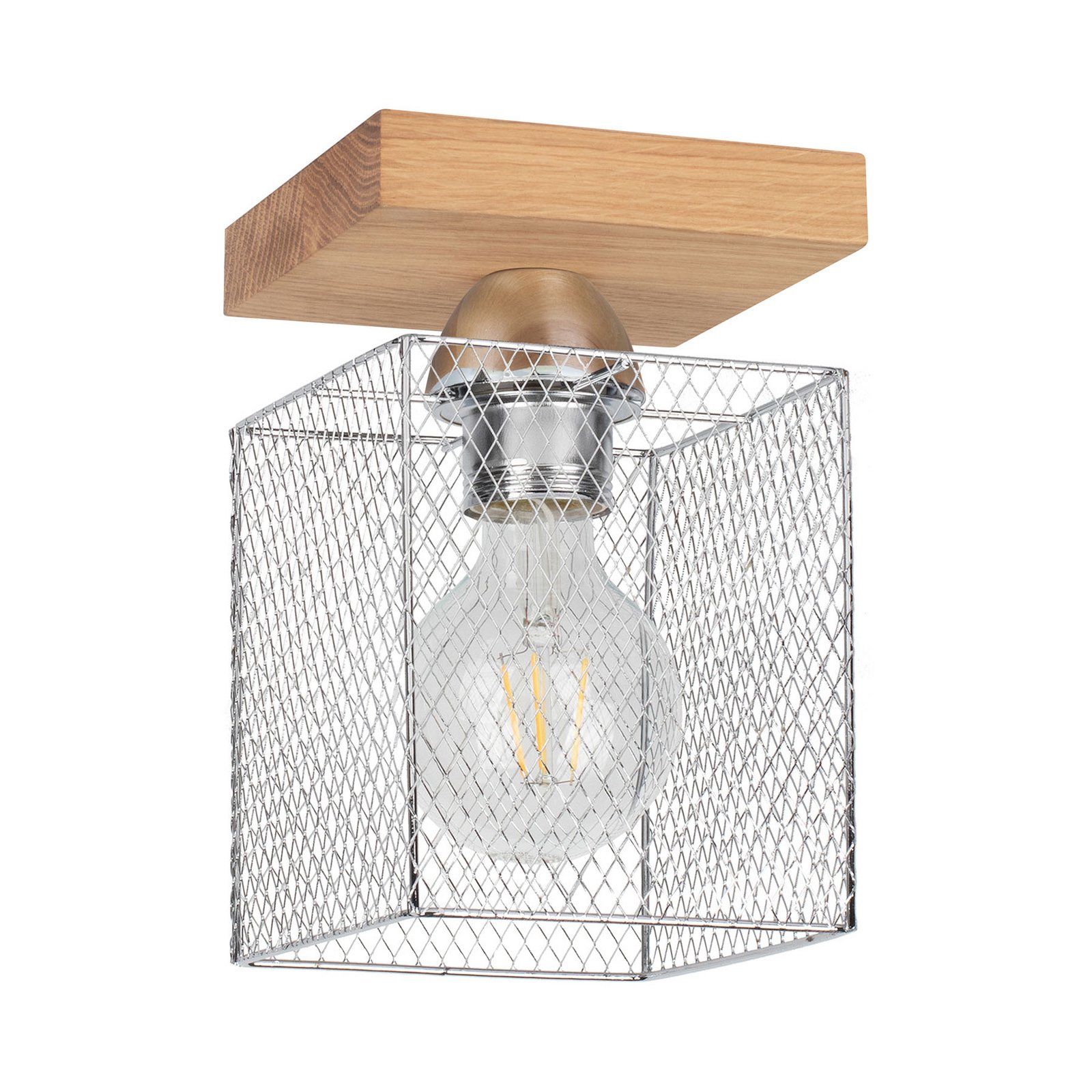 Deckenleuchte Norman Wood, einflammig