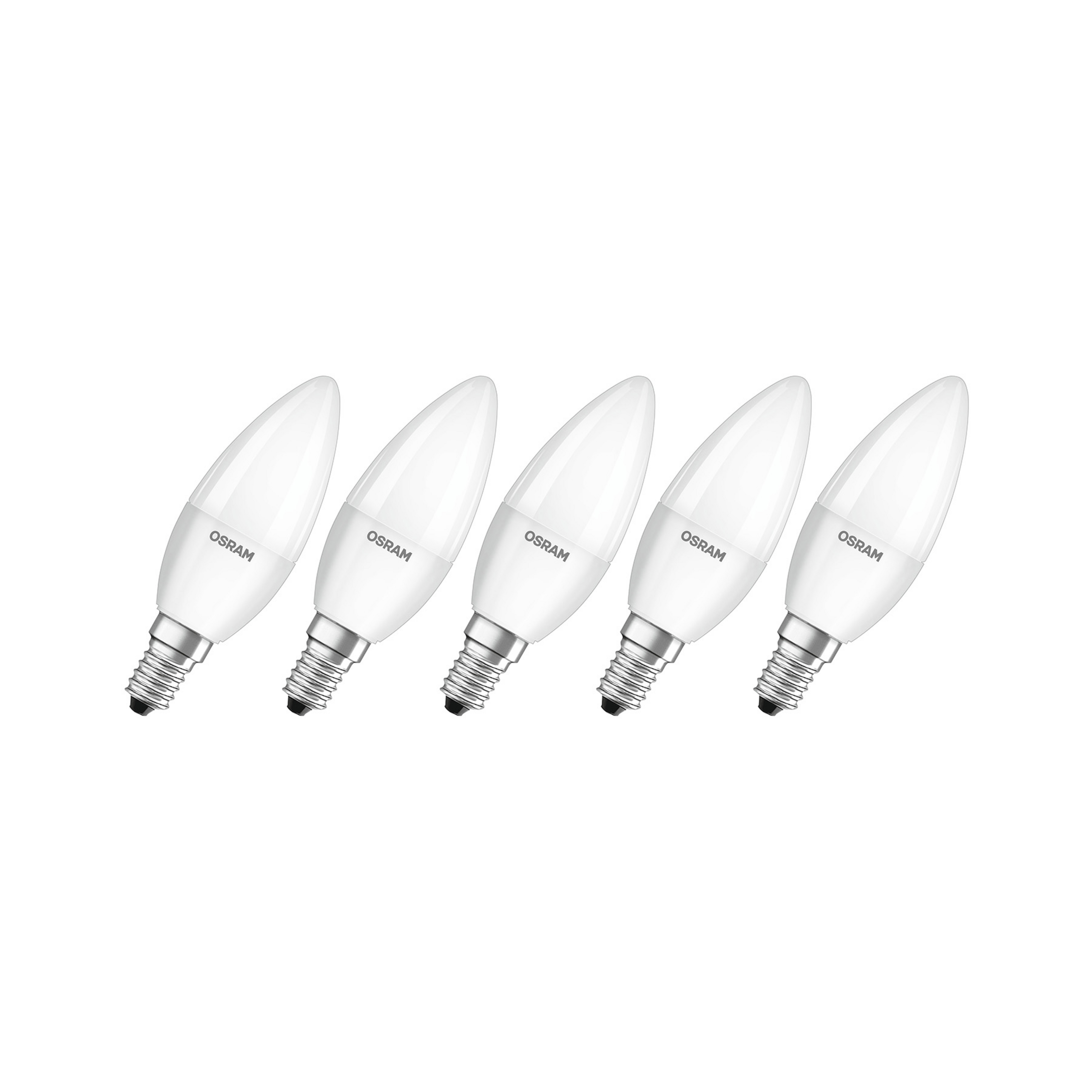Żarówka świeca LED OSRAM Base Classic B E14 4,9 W, zestaw 5 sztuk