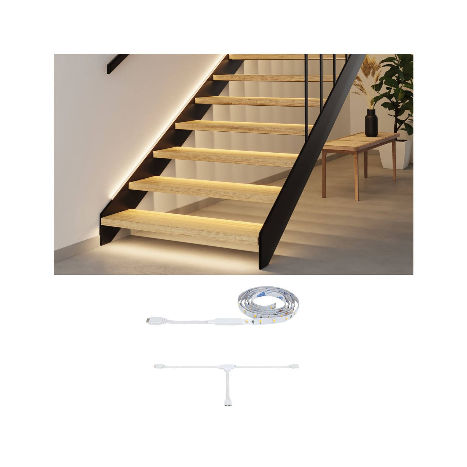 Paulmann – predlžovací LED pásik MaxLED Stair, 1 m, 2 700 K Paulmann – predlžovací LED pásik MaxLED Stair, 1 m, 2 700 K