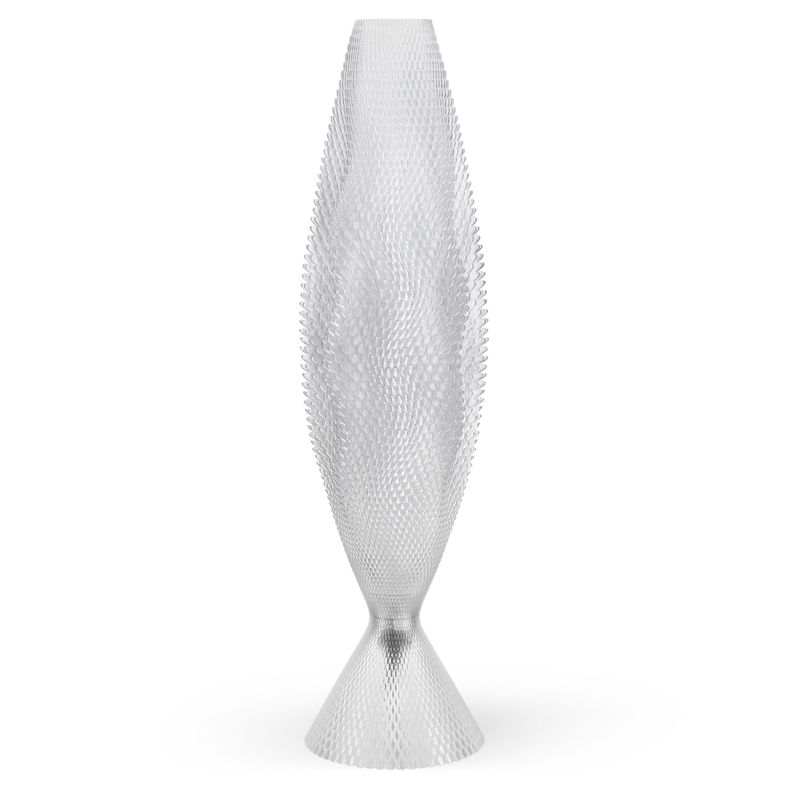 Koral table lamp made of biomaterial, crystal clear 65 cm