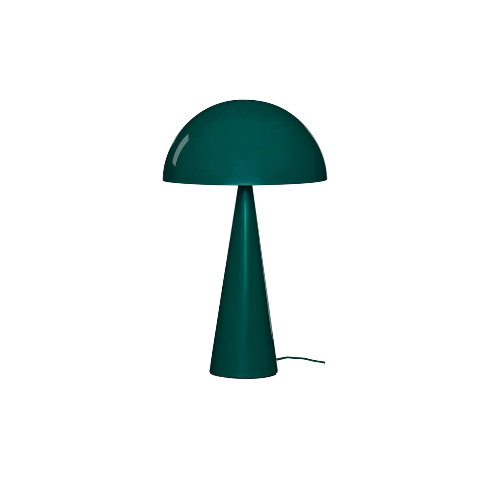 HÖBSCH Stolna lampa Mush, tamnozelena, metalna, visina 50 cm