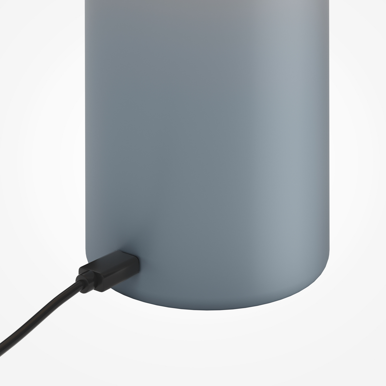 Topo LED rechargeable table lamp, light blue, height 20 cm, metal, with dimmer Topo LED rechargeable table lamp, light blue, height 20 cm, metal, with dimmer