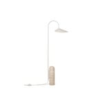 Arum floor lamp, beige, metal/marble, 136 cm – ferm LIVING