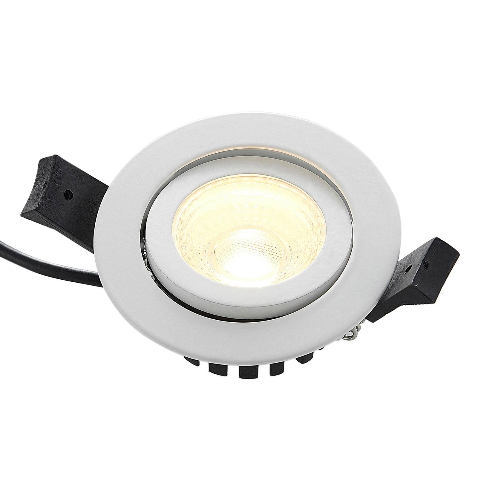 Arcchio Nabor -LED-alasvalo 36° 2 700 K Ip65, 6,3W - upotettava LED valaisin - downlight-valaisin - toimistovalaisin - lamppu Eteinen valkoinen (Ral 9016)