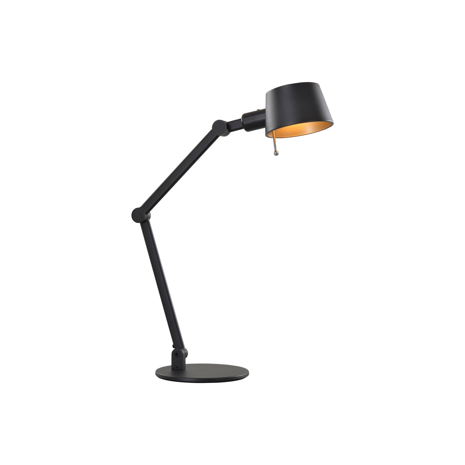 Lucande Silka asztali lámpa, állítható, fekete