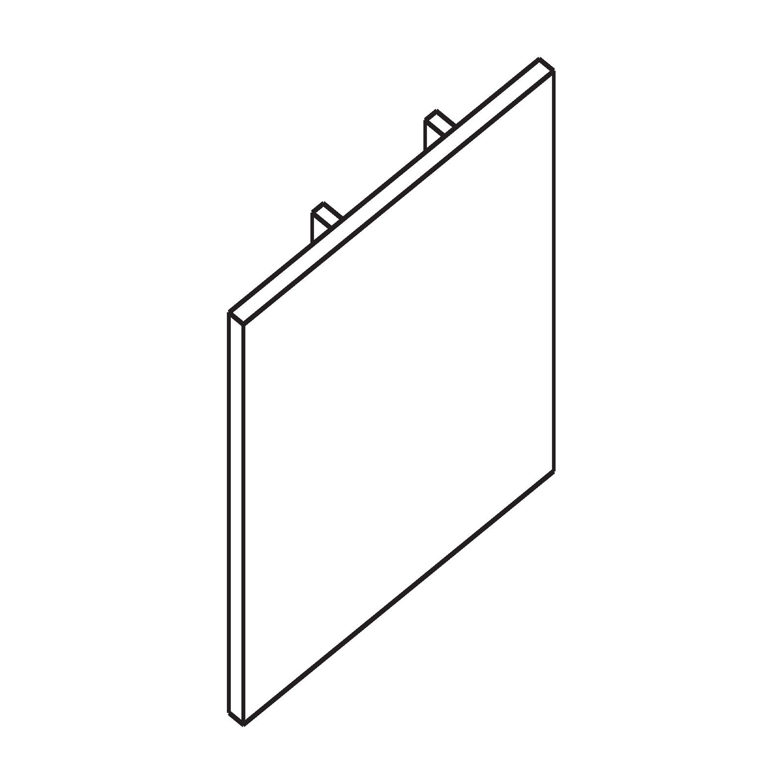 Ivela end cap for three-circuit track LKM quadro