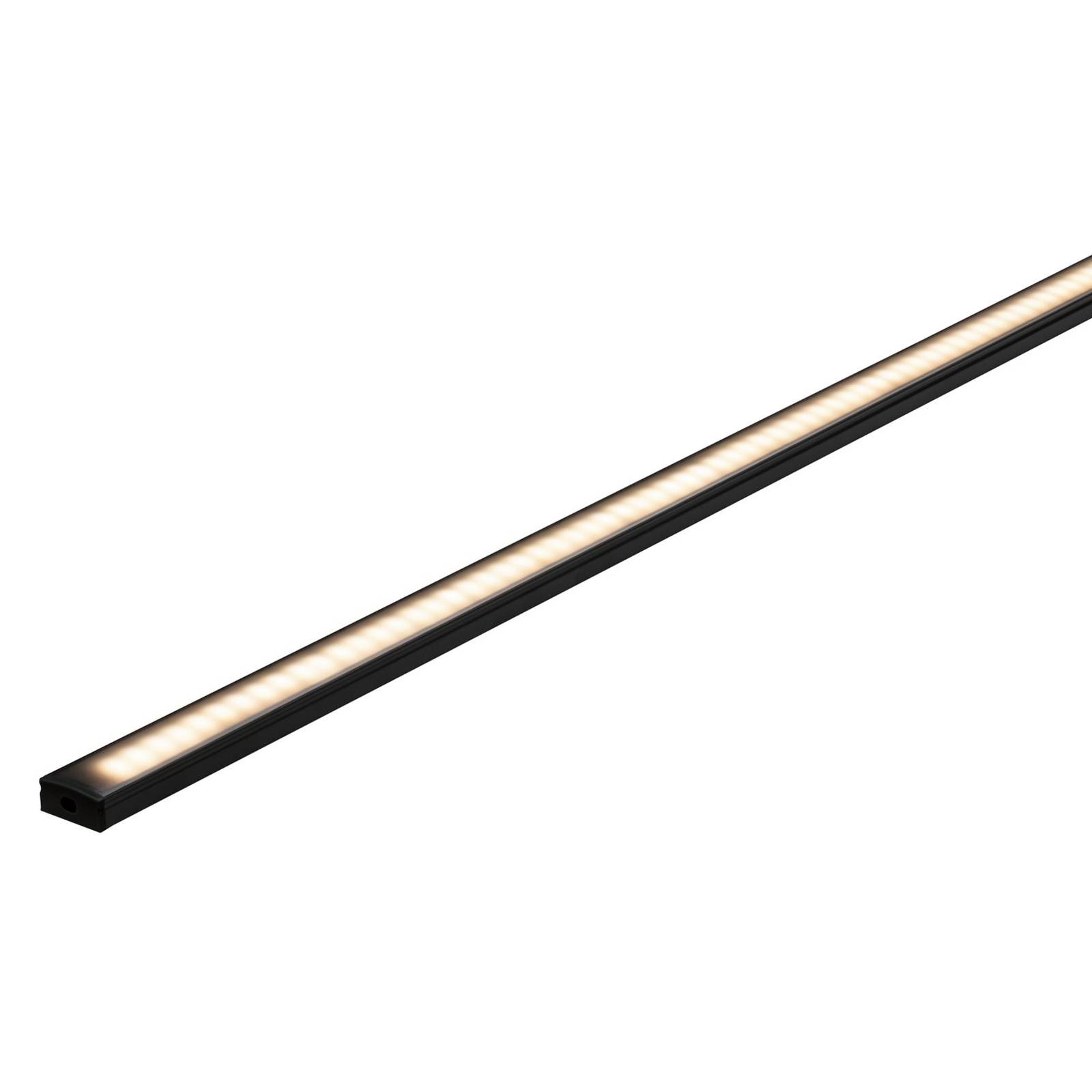 Paulmann Base -profiili, musta, musta, 1 m - led-profiilit