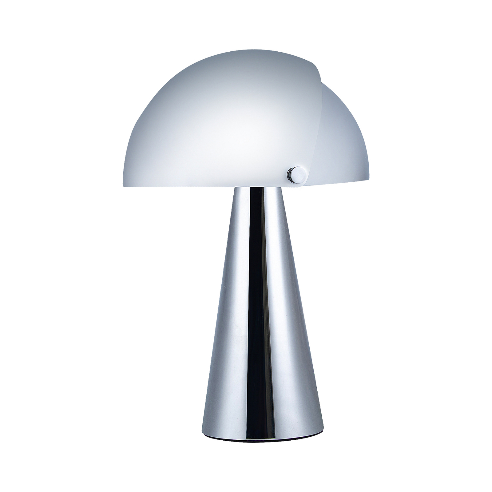 Align table lamp, tiltable lampshade, chrome