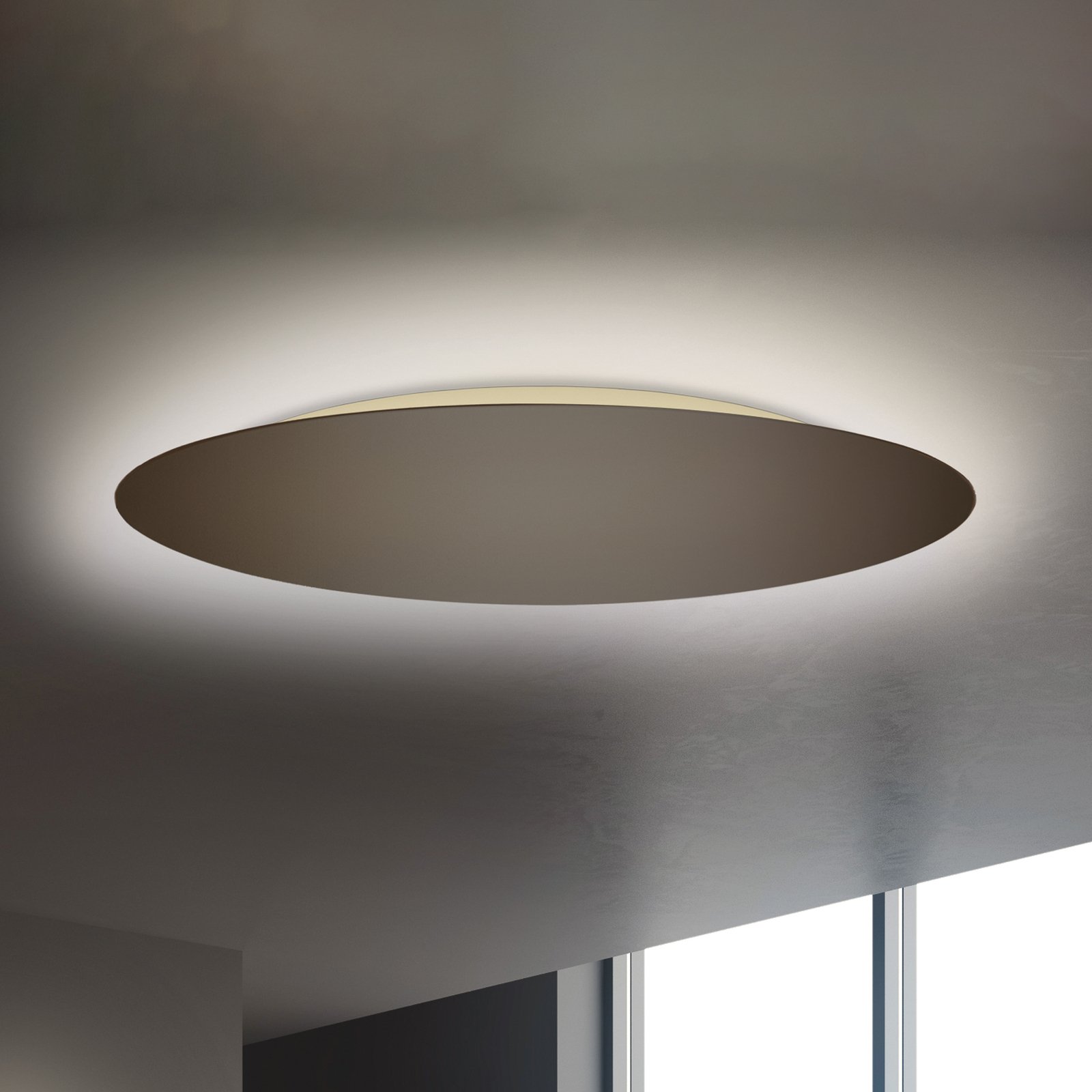 Escale Blade LED zidna svjetiljka brončana Ø 34 cm