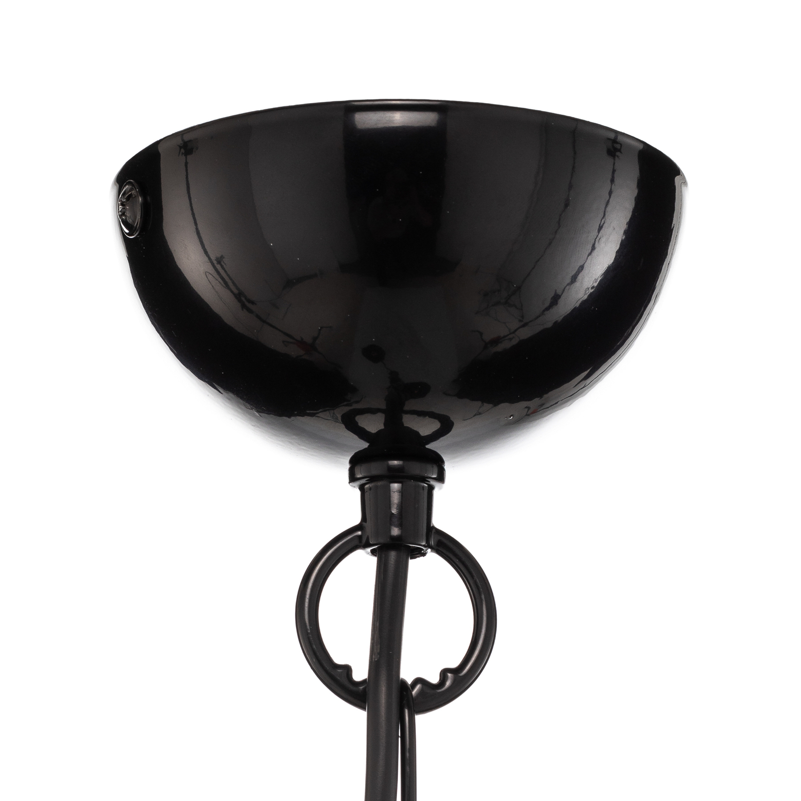 Lámpara colgante Yorik, 2 luces, negro/cobre