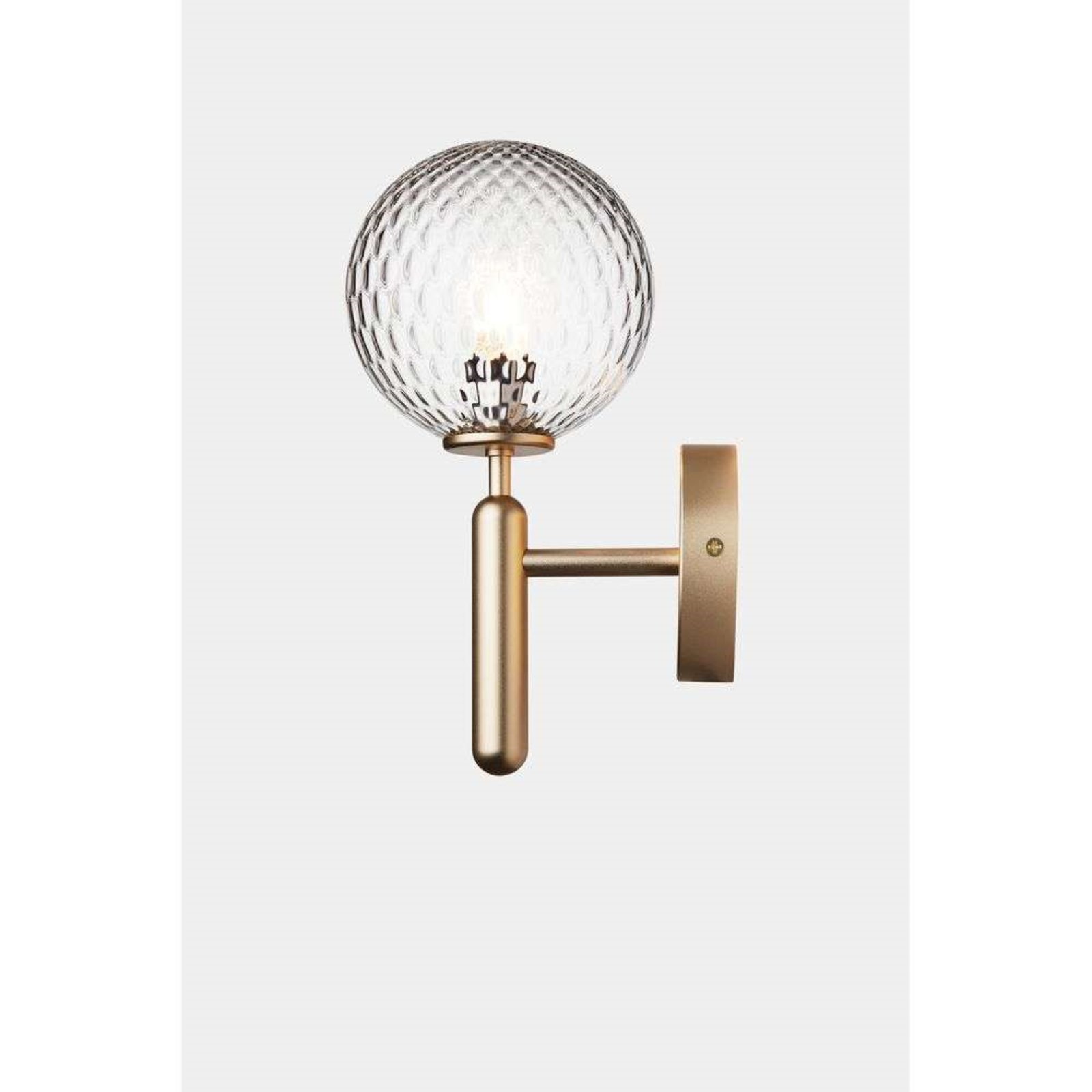 Miira Aplique de Pared Brass/Optic Clear - Nuura