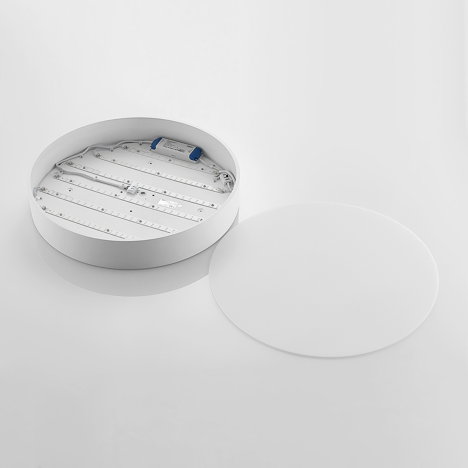 Arcchio Noabelle plafonnier LED, blanc, 60 cm