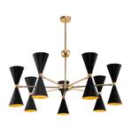Maytoni Vesper hanglamp 14-lamps zwart/goud