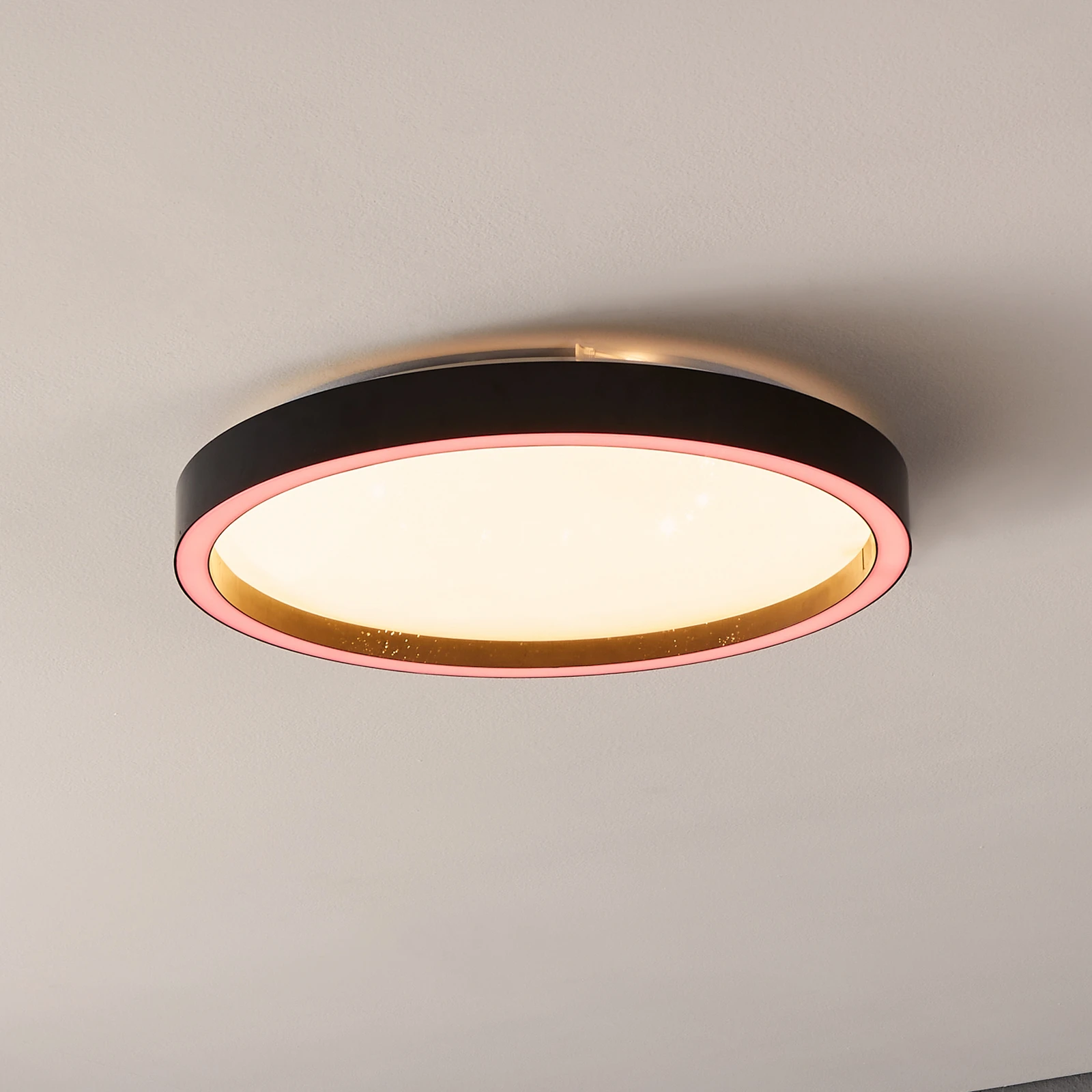EGLO connect Montemorelos-Z, RGBW, schwarz, Ø42cm
