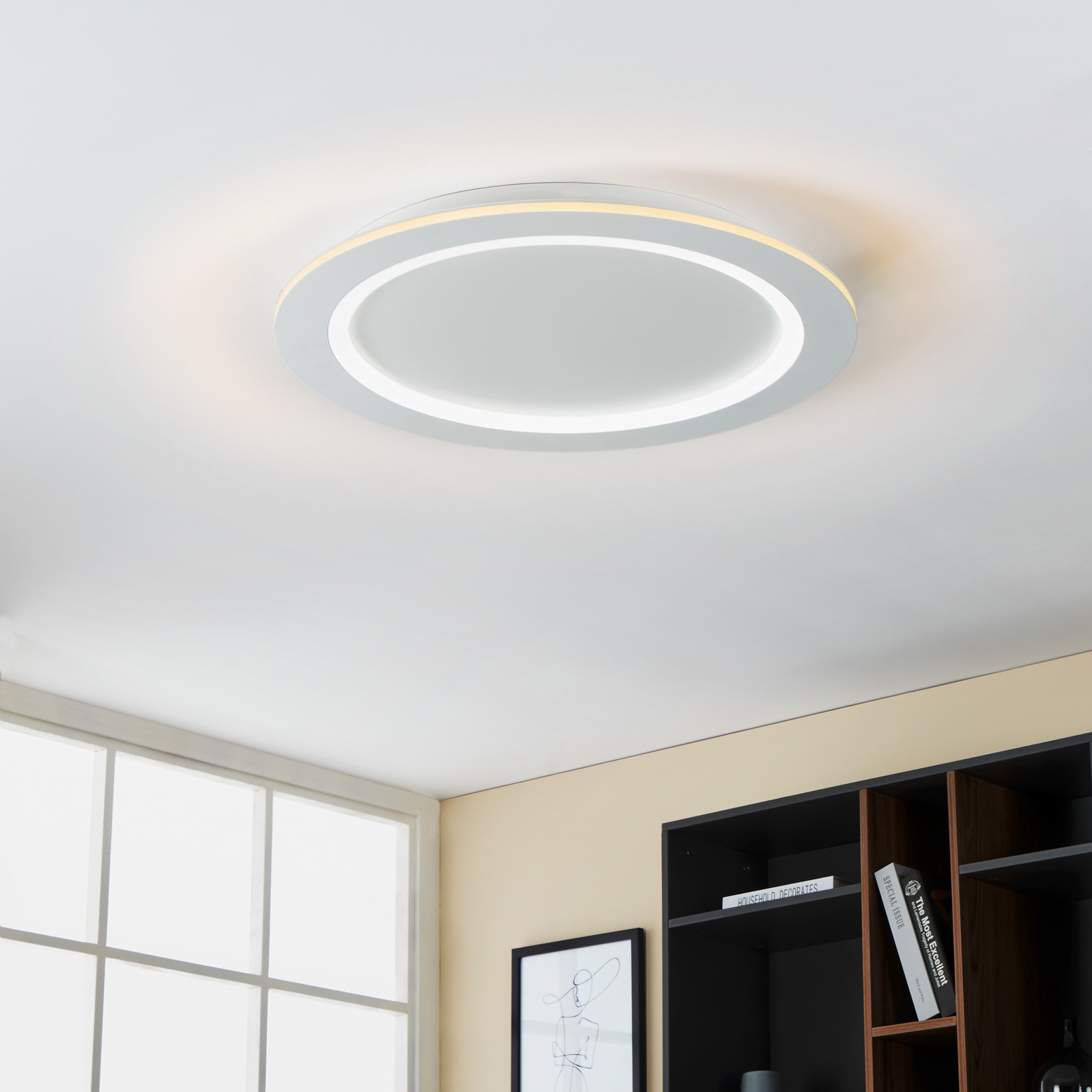 EGLO connect LED осветление за таван Padrogiano-Z, Ø 60 cm, бяло