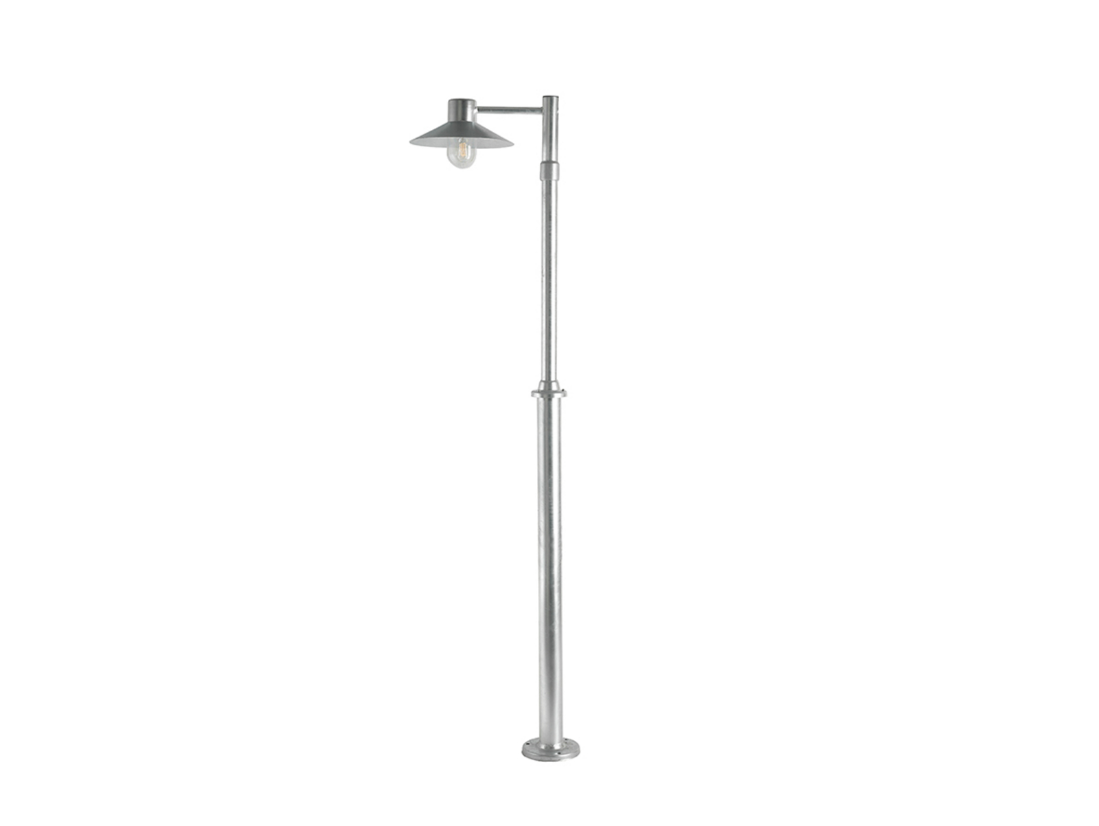 Lund 1 Outdoor Park Lamp for Concrete Anchor Galvanised - Norlys