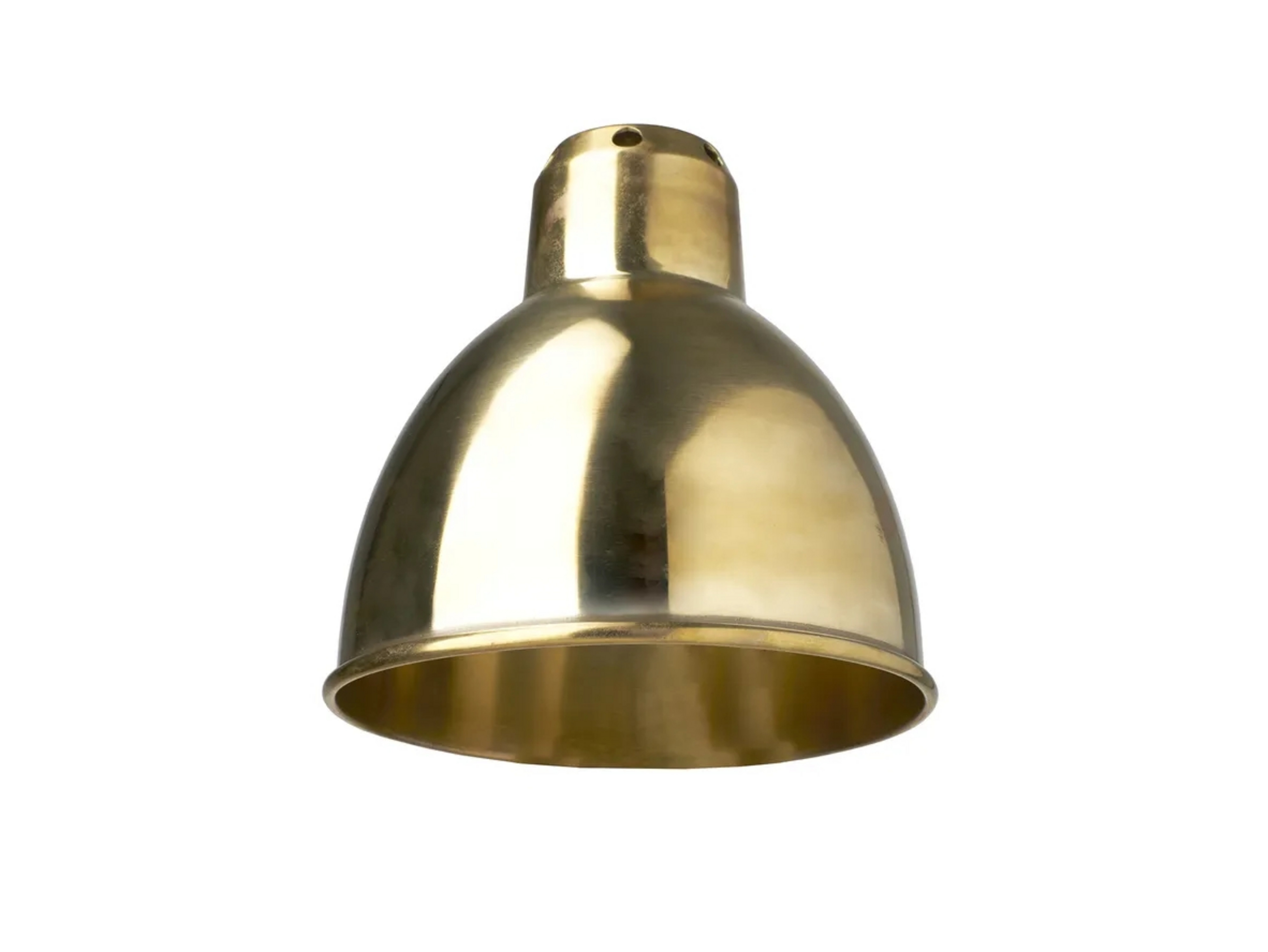 Schirm Classic Round Ø140 Raw Brass - Lampe Gras