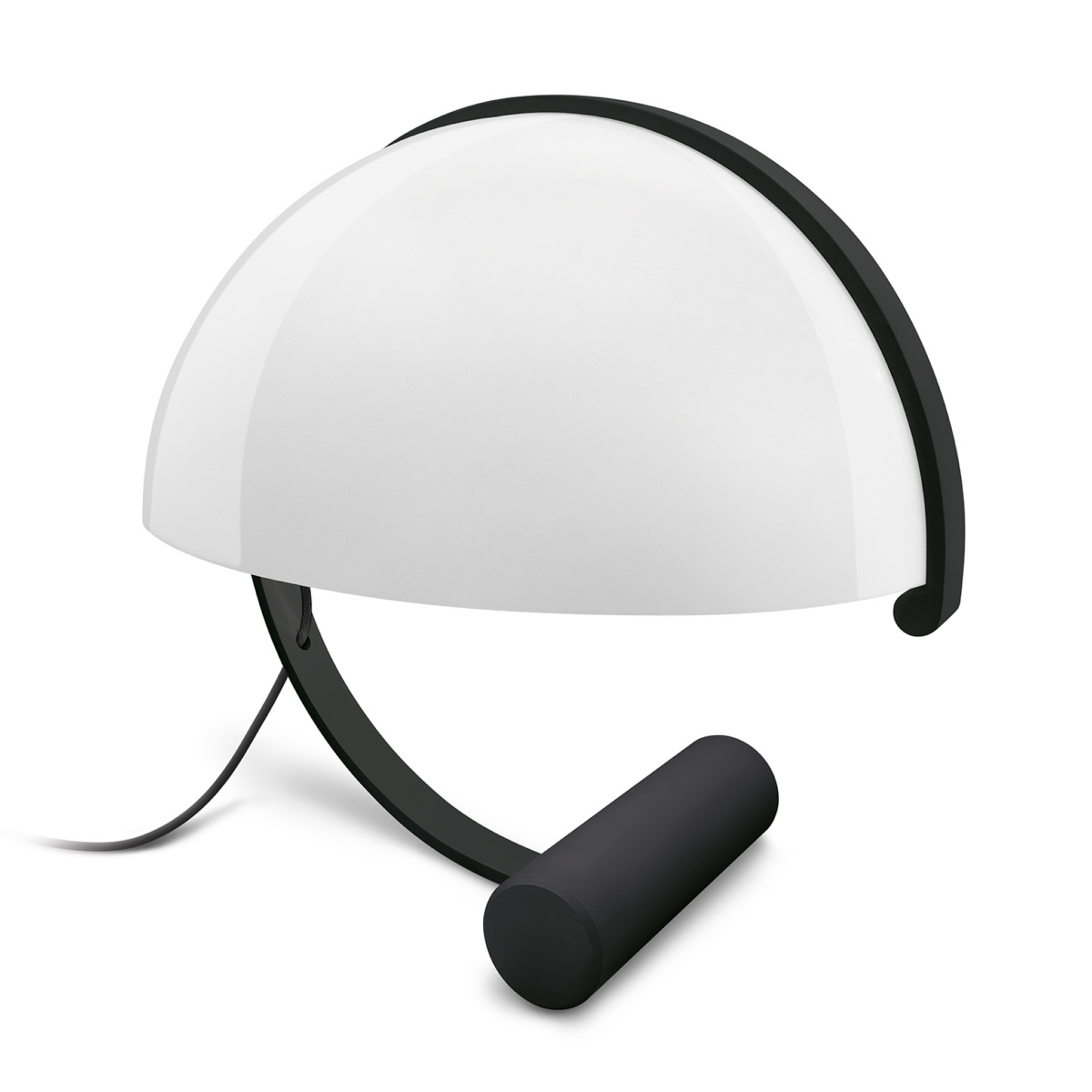 Candeeiro de mesa LED Meta, preto, altura 37,5 cm - Stilnovo