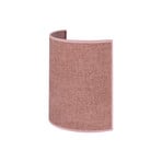 Wandlamp Euluna Celine, roze, chenille stof, hoogte 24 cm