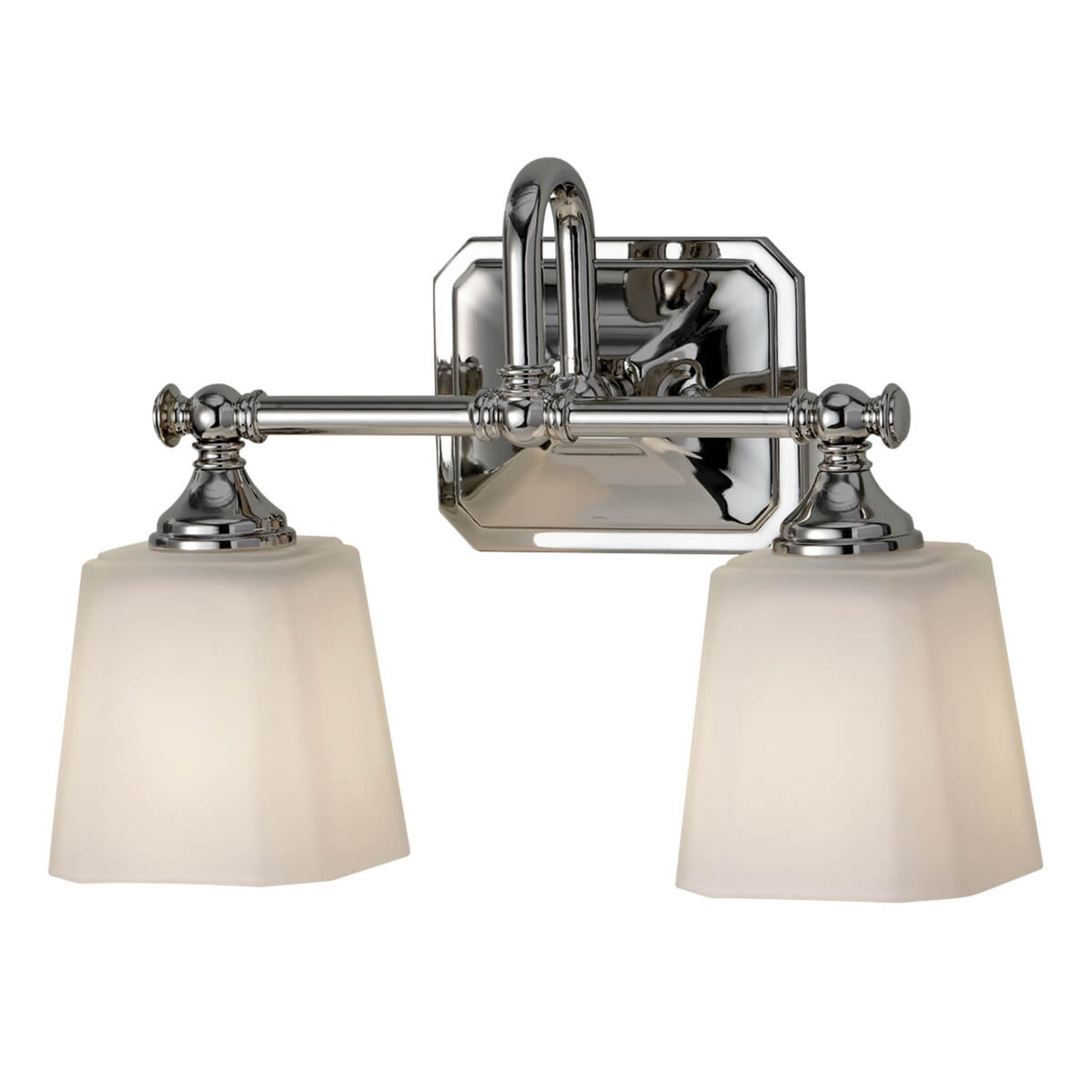 FEISS Concord - two-bulb bathroom and mirror lamp, for Bathroom, metal, glass, G9, 40 W, energy efficiency: A++, W: 35.6 cm, H: 25.7 cm