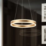 Helia LED piekaramais gaismeklis, zelta krāsā, Ø 50 cm, metāls