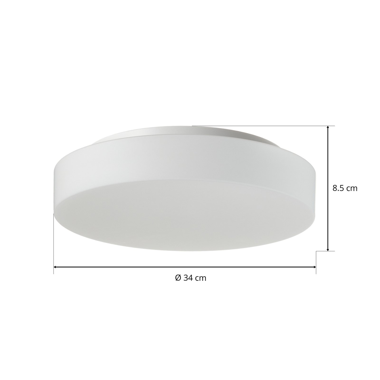 BEGA 34287 plafón LED blanco DALI Ø 34 cm