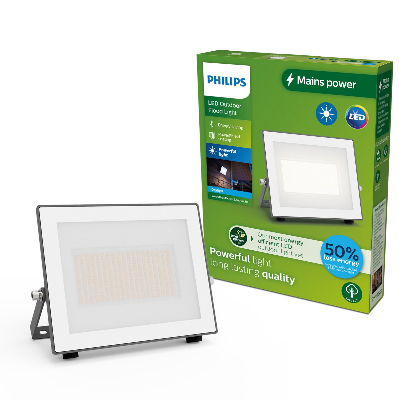 Philips LED-Außenstrahler Lois UE flood, 24 W, 5.000 K, IP65
