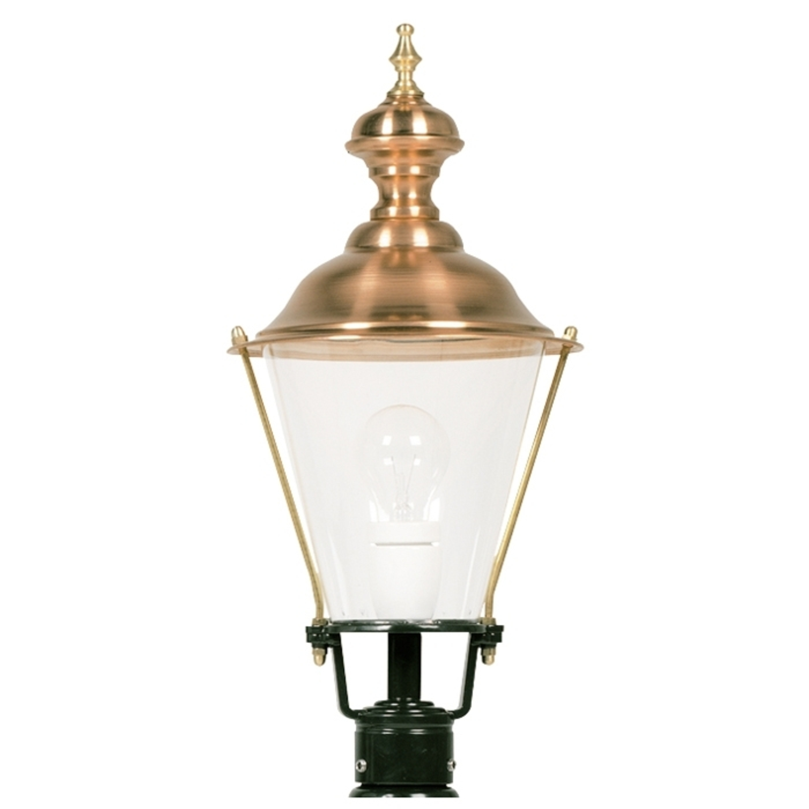 Lámpara sobremuro K4b con cobre, verde