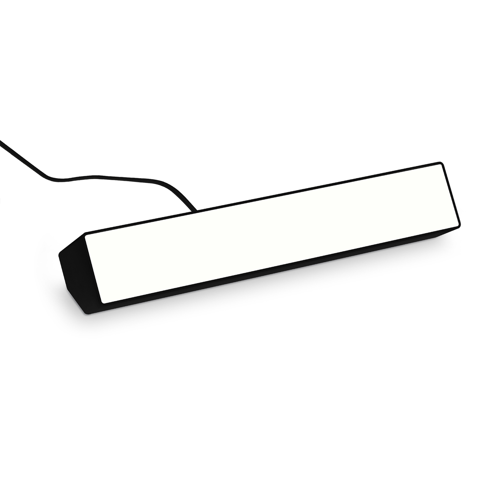 LED sieninis plautuvas "Muro S", CCT, RGB, reguliuojamas, juodas