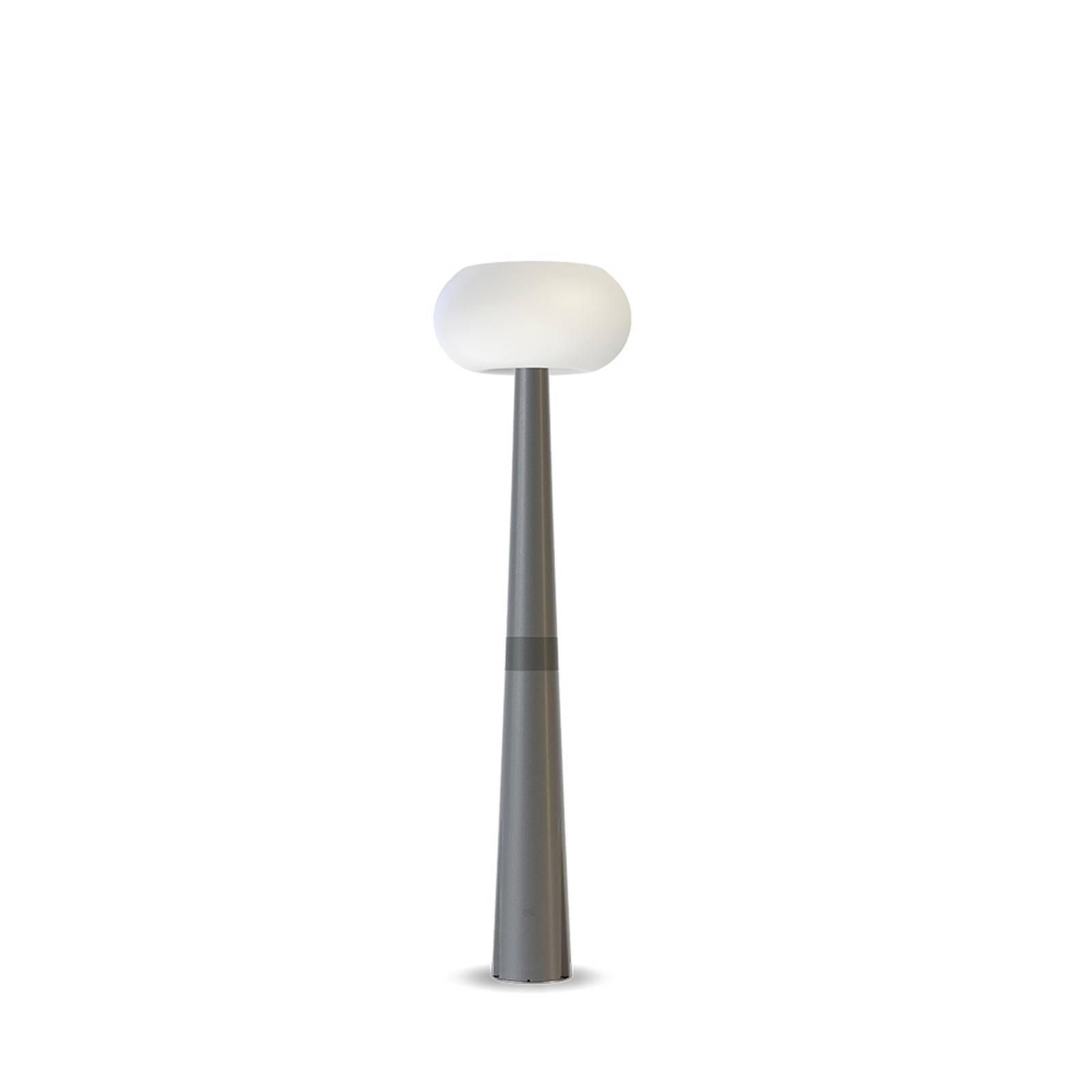 Newgarden Pepita LED path light, hybrid solar, polyethylene, steel, 8 W, H: 214 cm