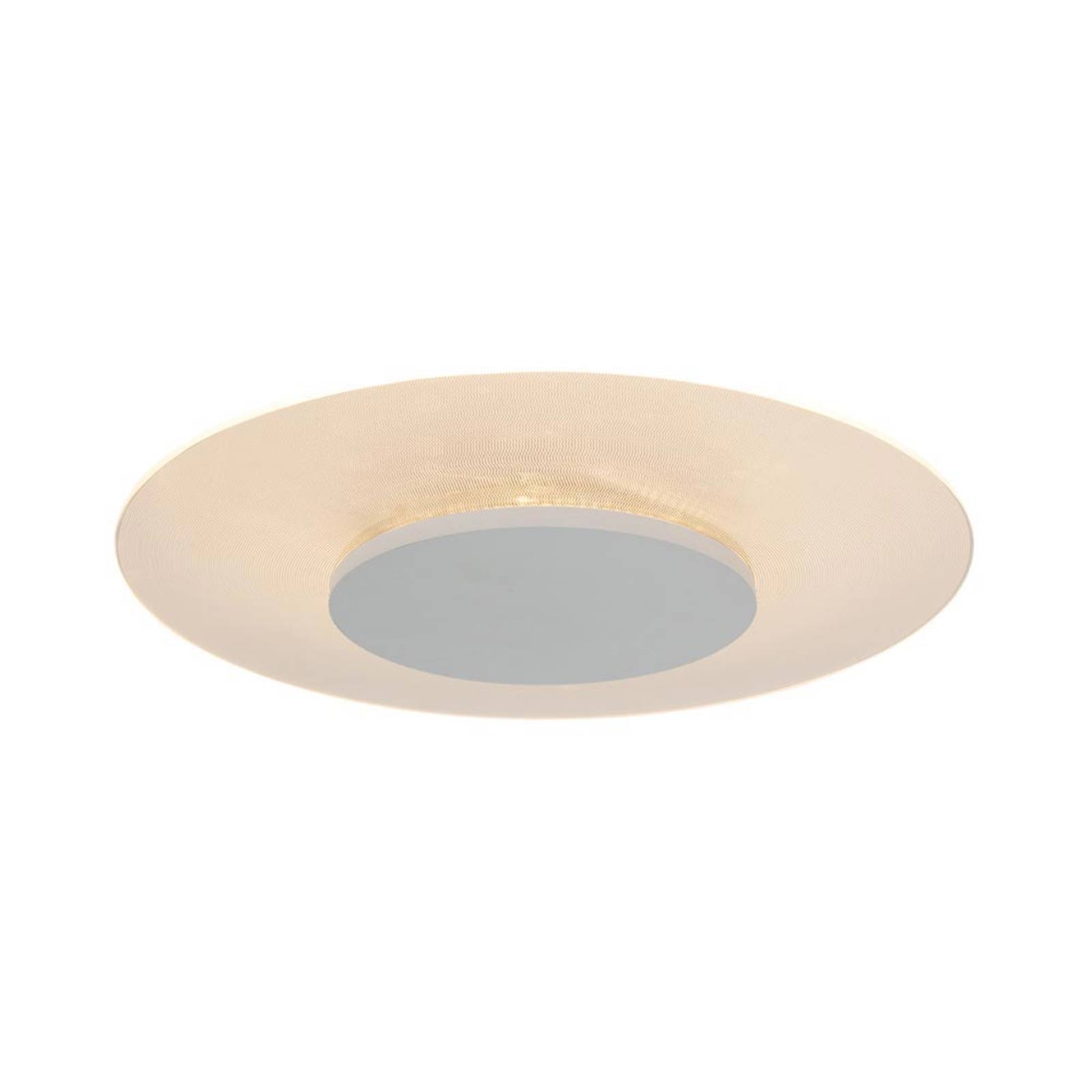 steinhauer plafonnier led rond pikka blanc, dimmable