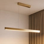 Żyrandol LED Lucande Mylosh, złota, 150 cm, CCT, ściemniany