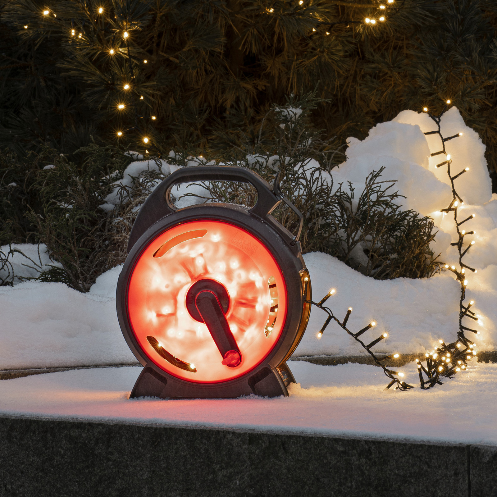 Konstsmide Christmas Kompaktne LED svjetlosne niti tople bijele boje, 400 LED dioda, 8,78 m - crna, crvena - Plastika