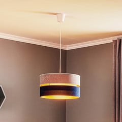 Rippvalgustid Duo mere sinine/hall/kuldne Ø40cm 1-lampe