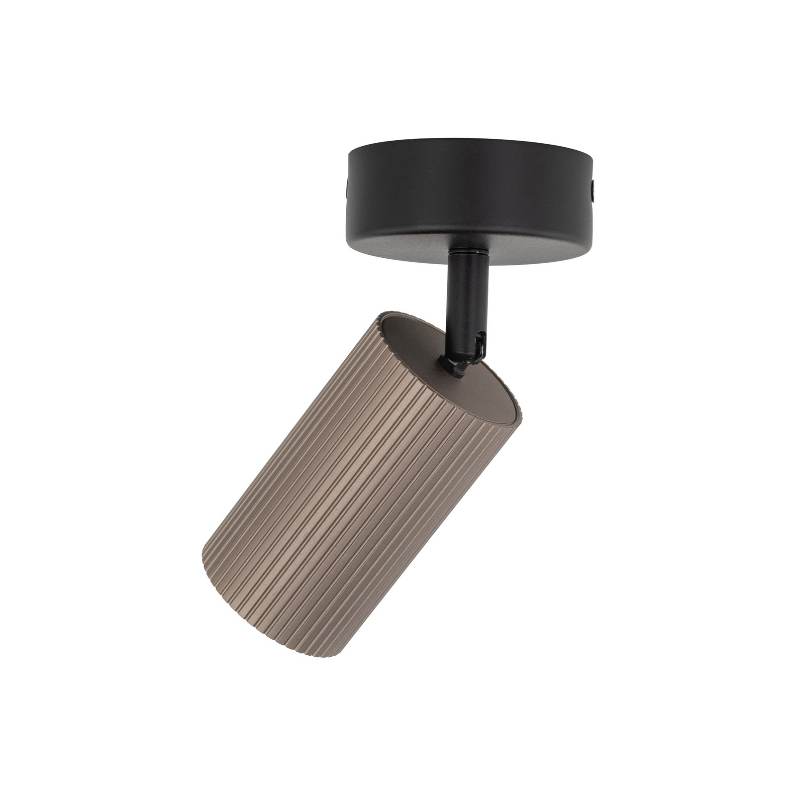 Spot pour plafond Tune, à 1 lampe, marron, métal, Ø 15 cm, GU10 Spot pour plafond Tune, à 1 lampe, marron, métal, Ø 15 cm, GU10