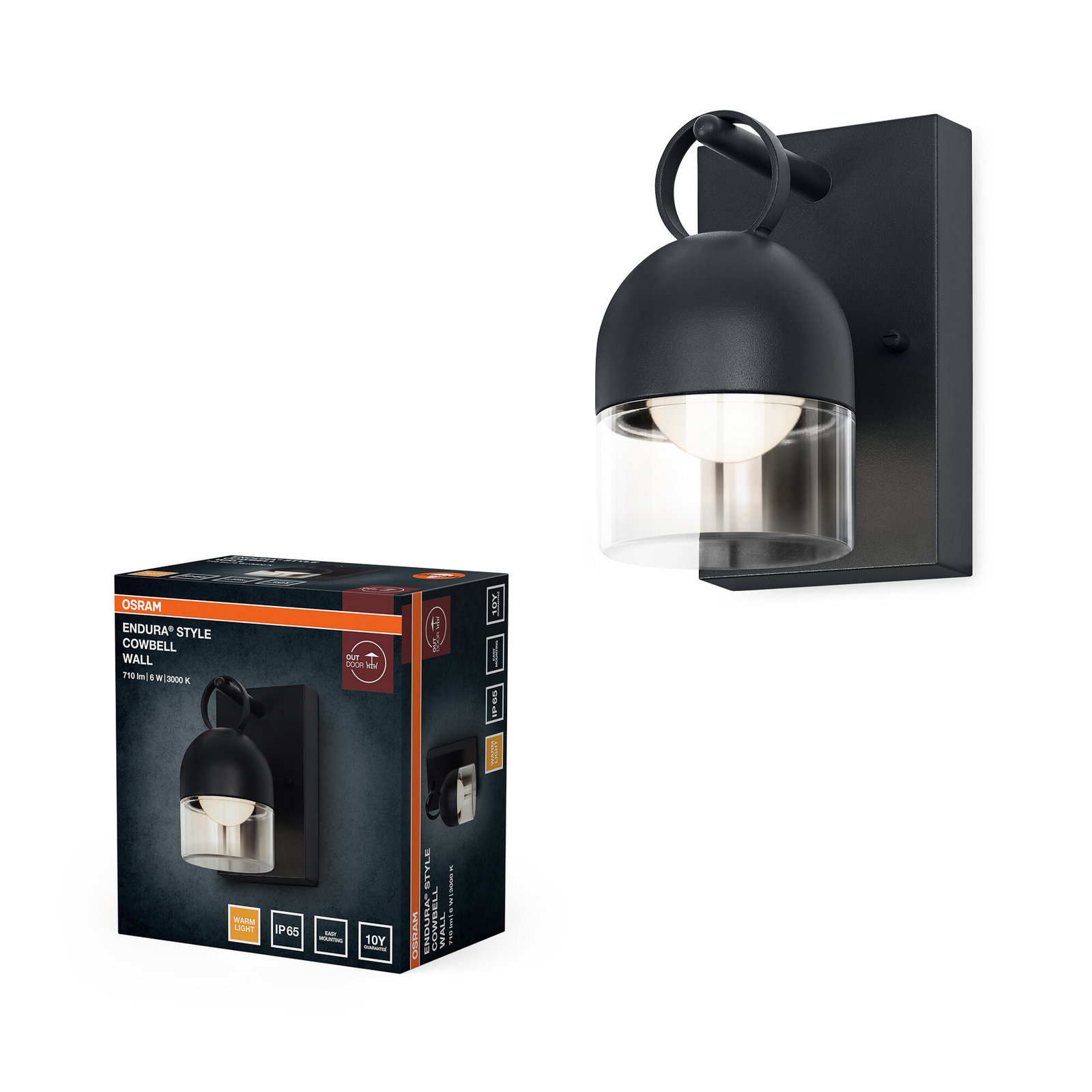 Εξωτερικός φωτιστικός LED OSRAM ENDURA CLASSIC COWBELL, γκρι, IP65 Εξωτερικός φωτιστικός LED OSRAM ENDURA CLASSIC COWBELL, γκρι, IP65