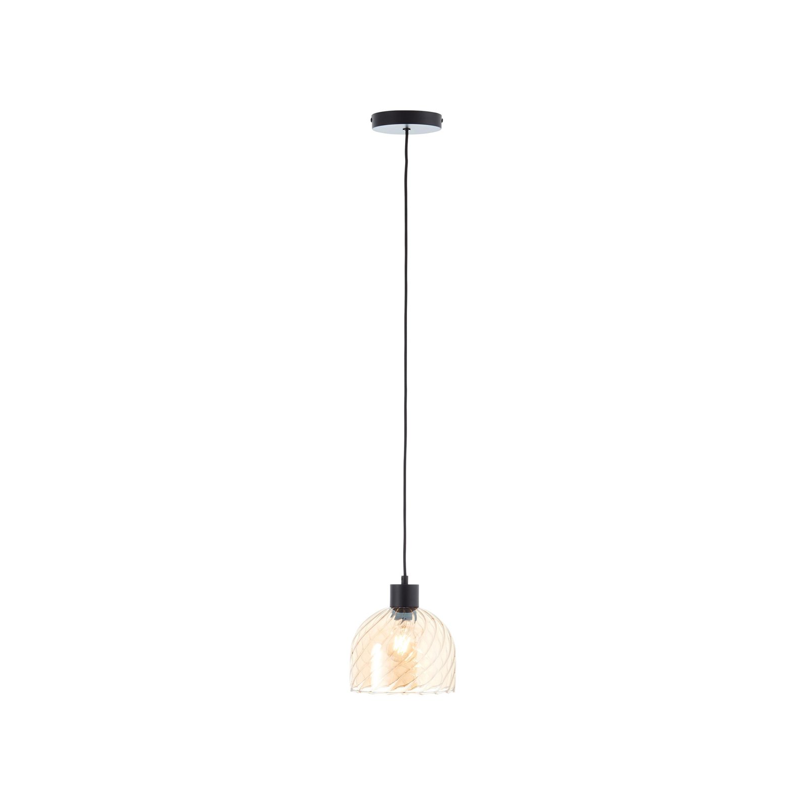 Casto hanglamp, Ø 19 cm, barnsteen, glas