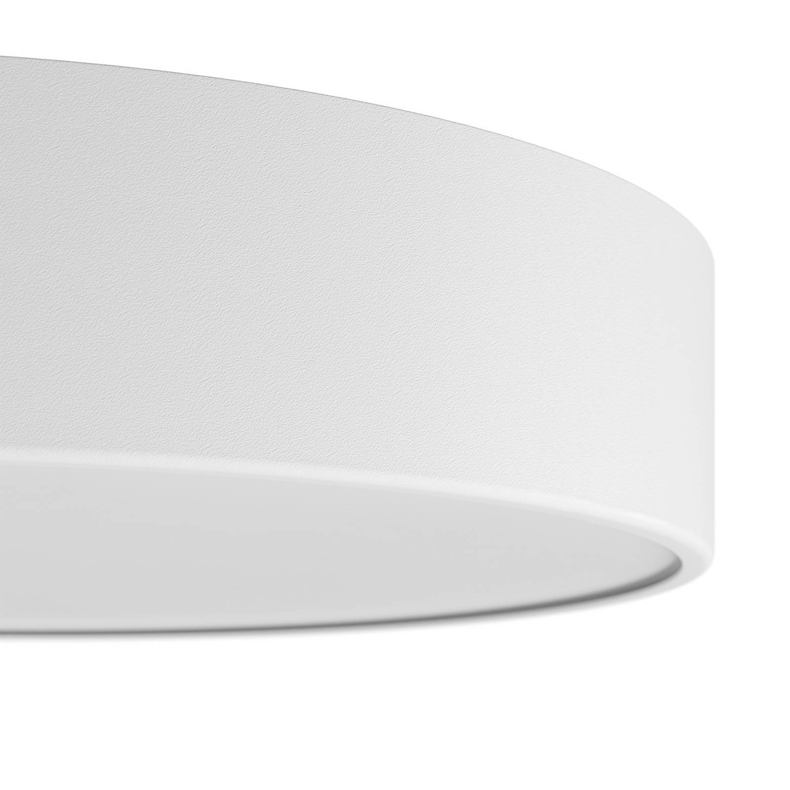 Lampa sufitowa Cleo, Ø 30 cm, IP20, biała, metal, E27