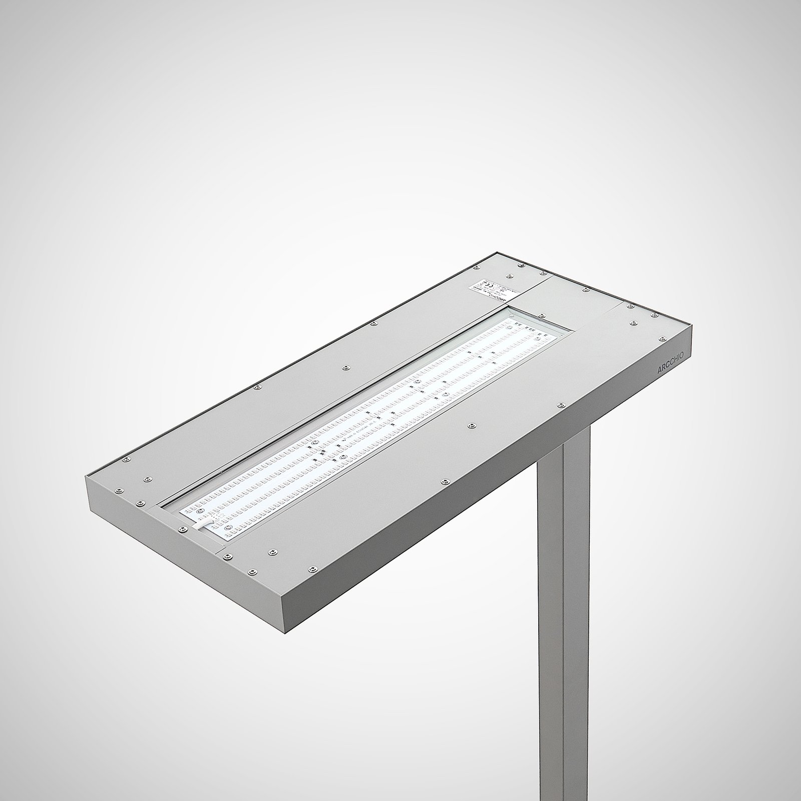 Logan LED Vloerlamp w/Sensor Silver - Arcchio