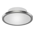 LIGHTME Plafonnier LED Aqua Ø14,7cm feuille d'argent